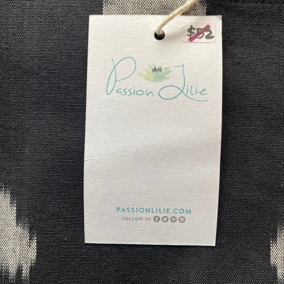 Fair Trade Genuine Ikat 100% Cotton Women's Shirt NWT 2XL / XXL Passion Lilie - Picture 8 of 11